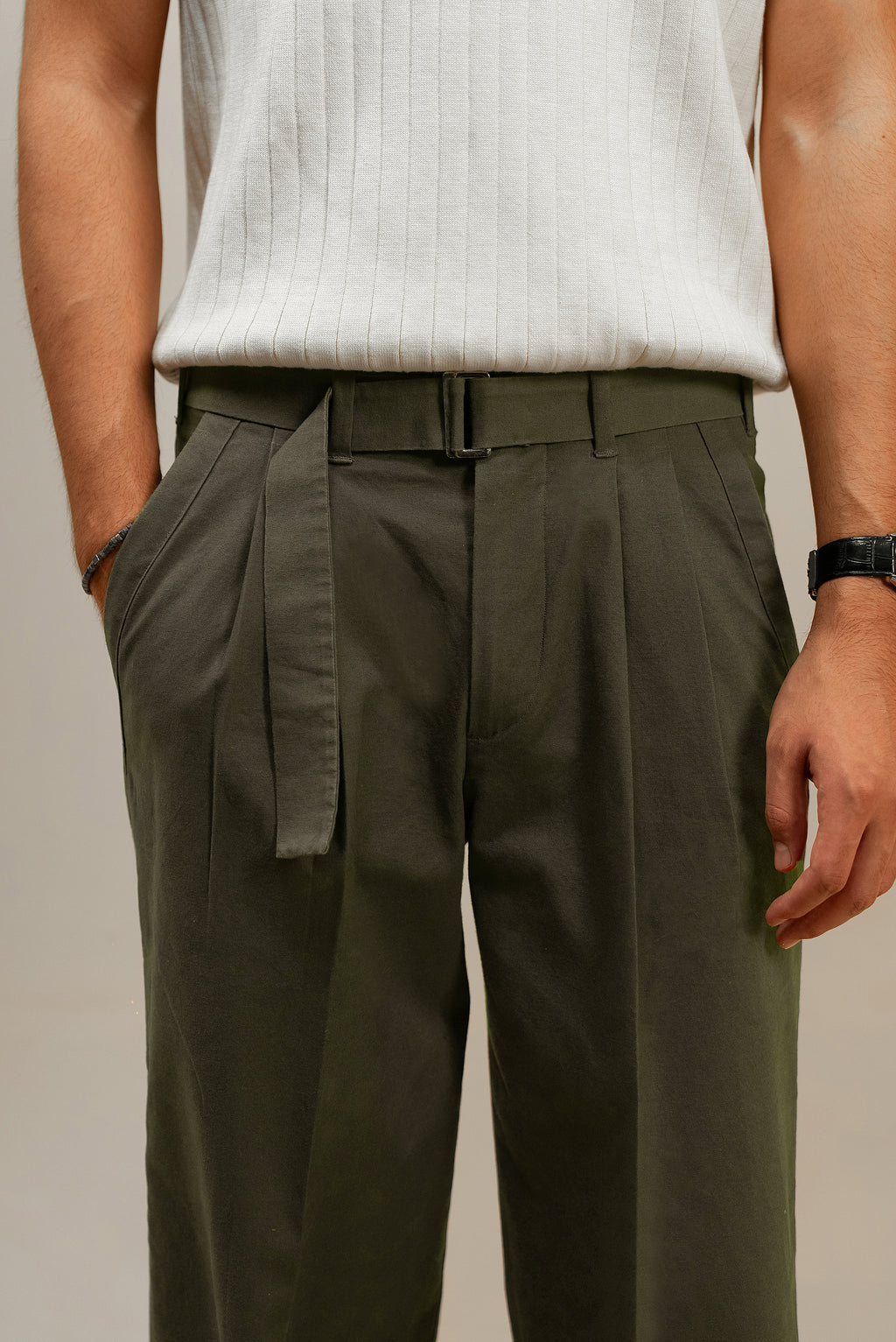 LE ROVÈRE TROUSER - Sage Green