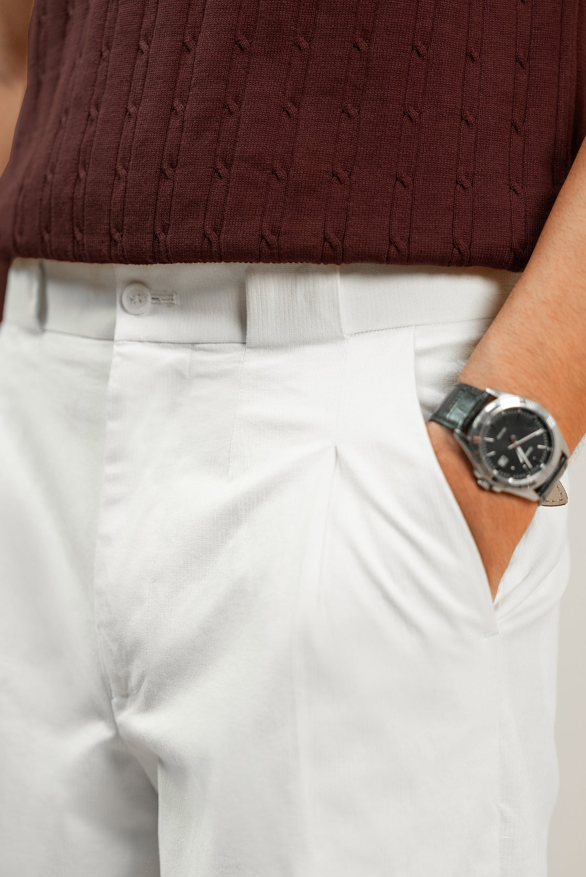 L’ARCHÈRE 40’S TAILORED PANT - White