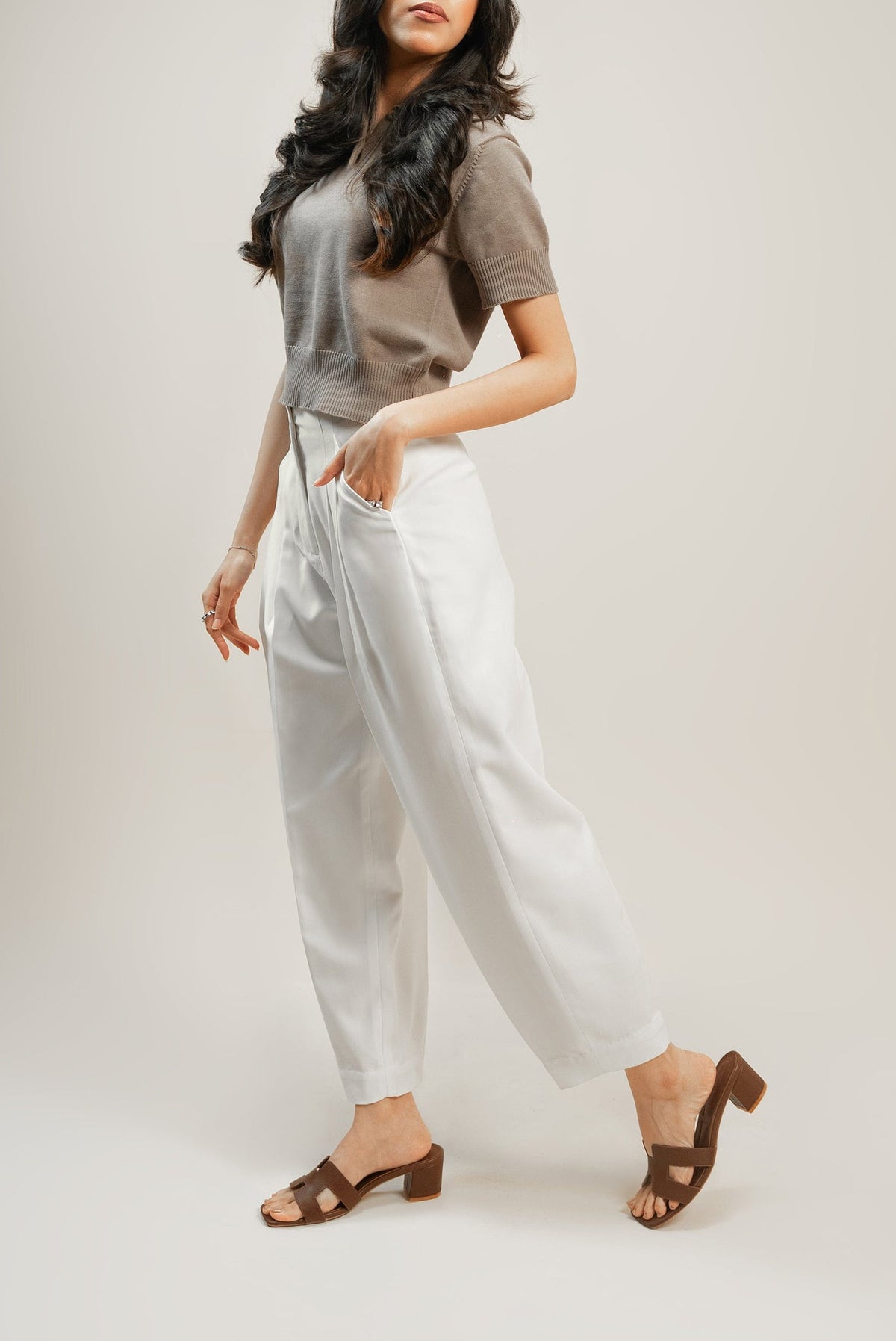 LE VÉRLIER HIGHWAIST PANT - White