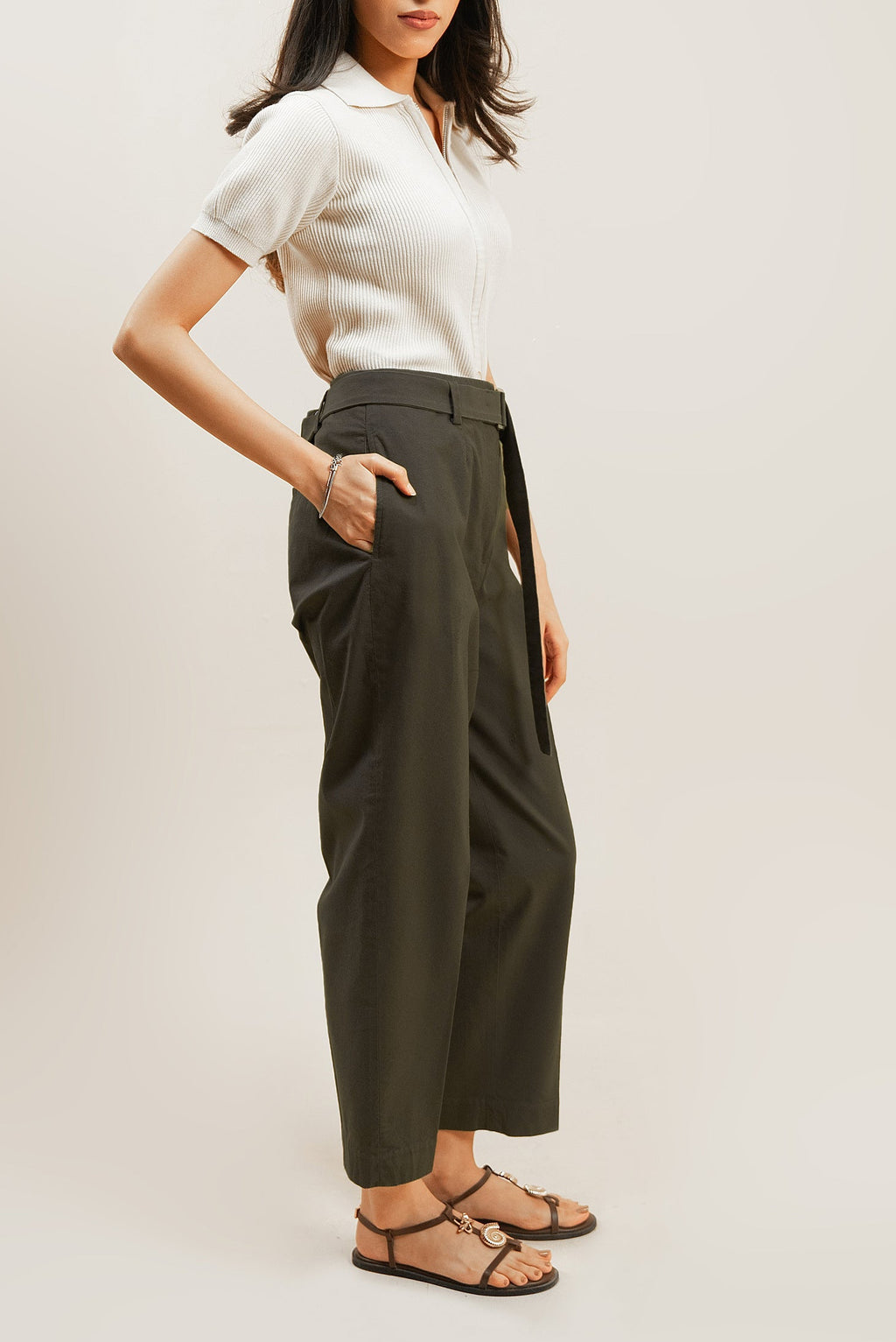 LE CÉLANE PANT - Sage Green
