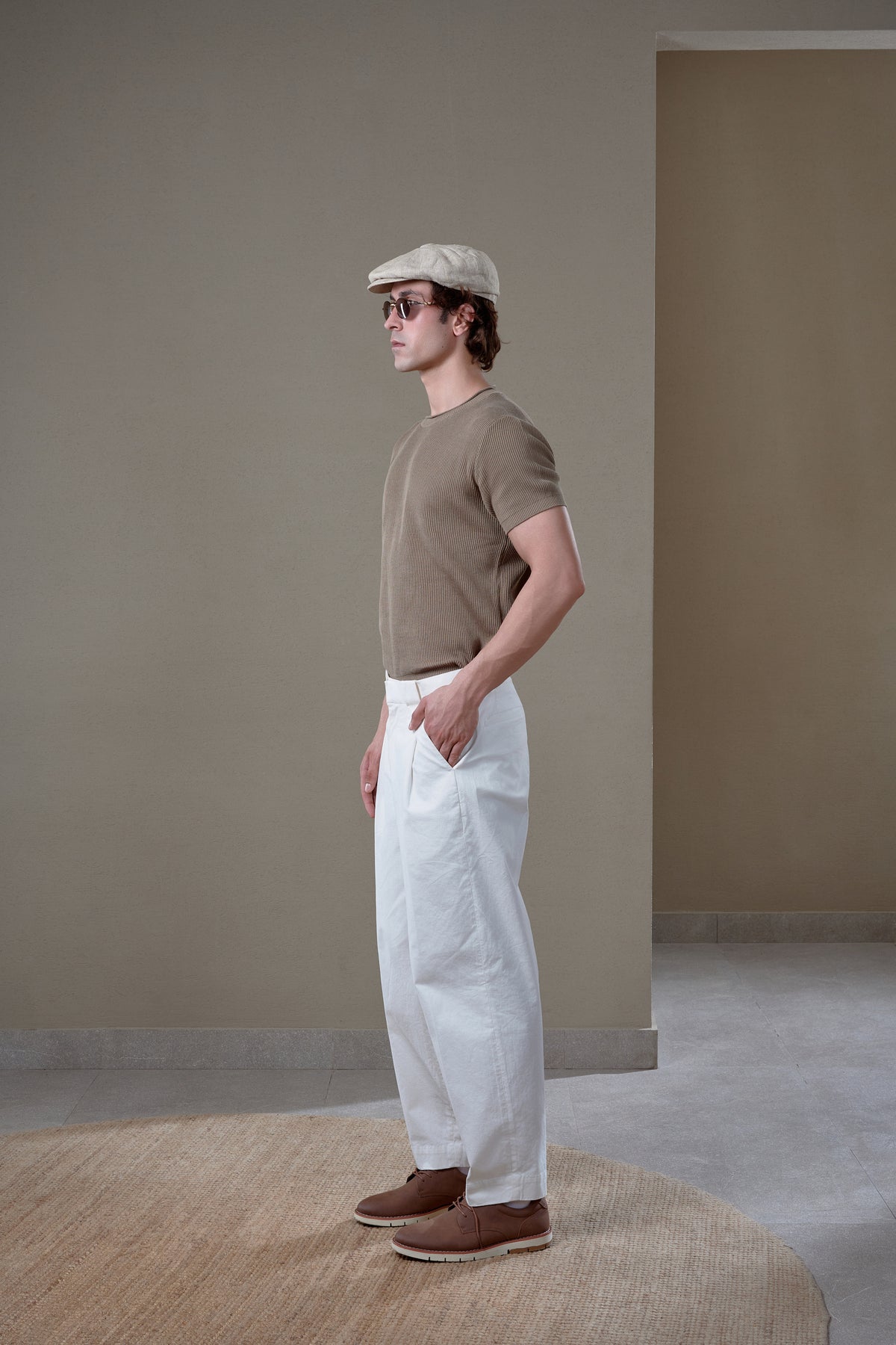L’ BRIENNE CREWNECK - Pale Khaki