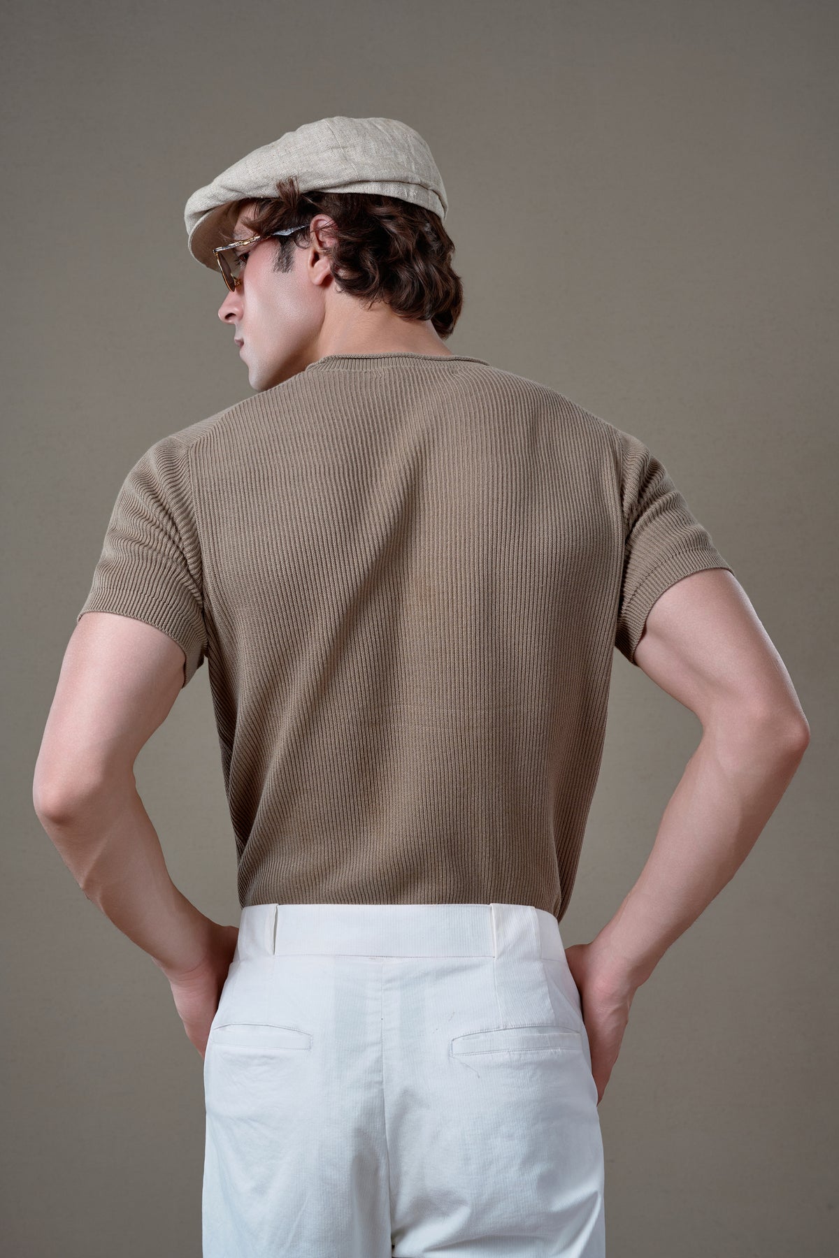 L’ BRIENNE CREWNECK - Pale Khaki