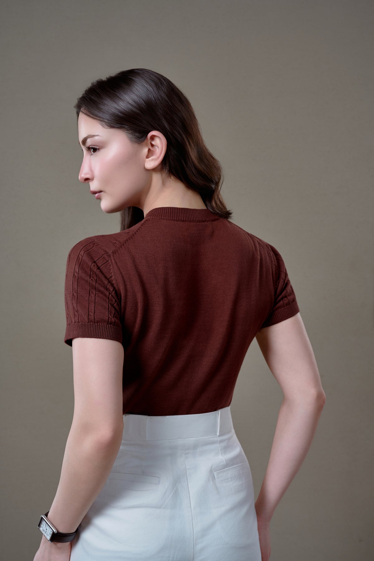 L’ÉLIANE 40’S TAILORED PANT - White