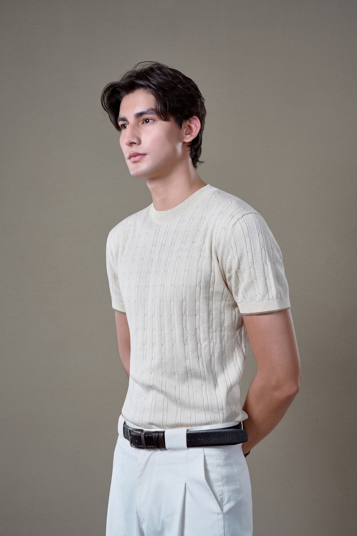 THE ARDENNE CREWNECK - Cloud Dancer