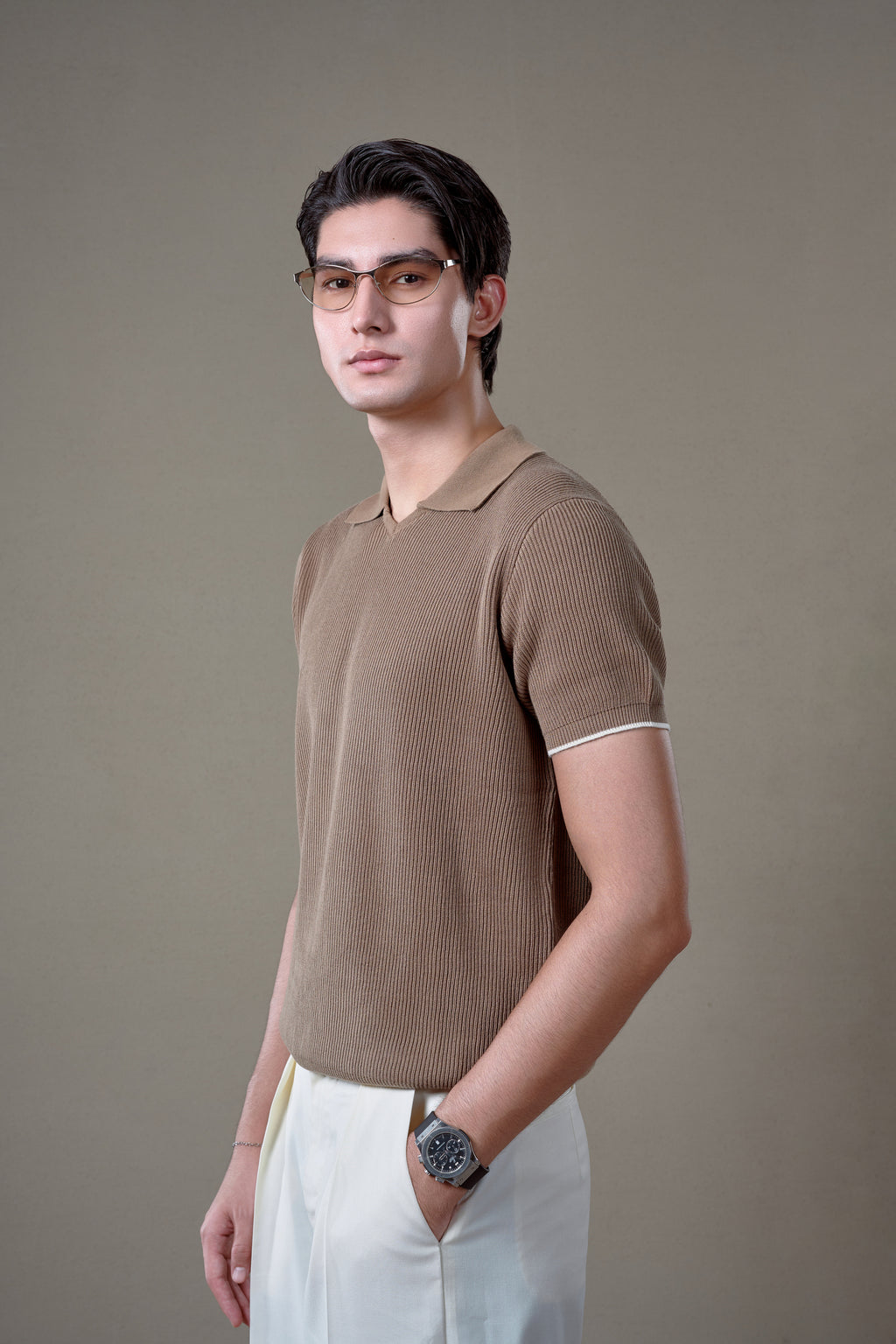 L’ VARENNE POLO - Pale Khaki
