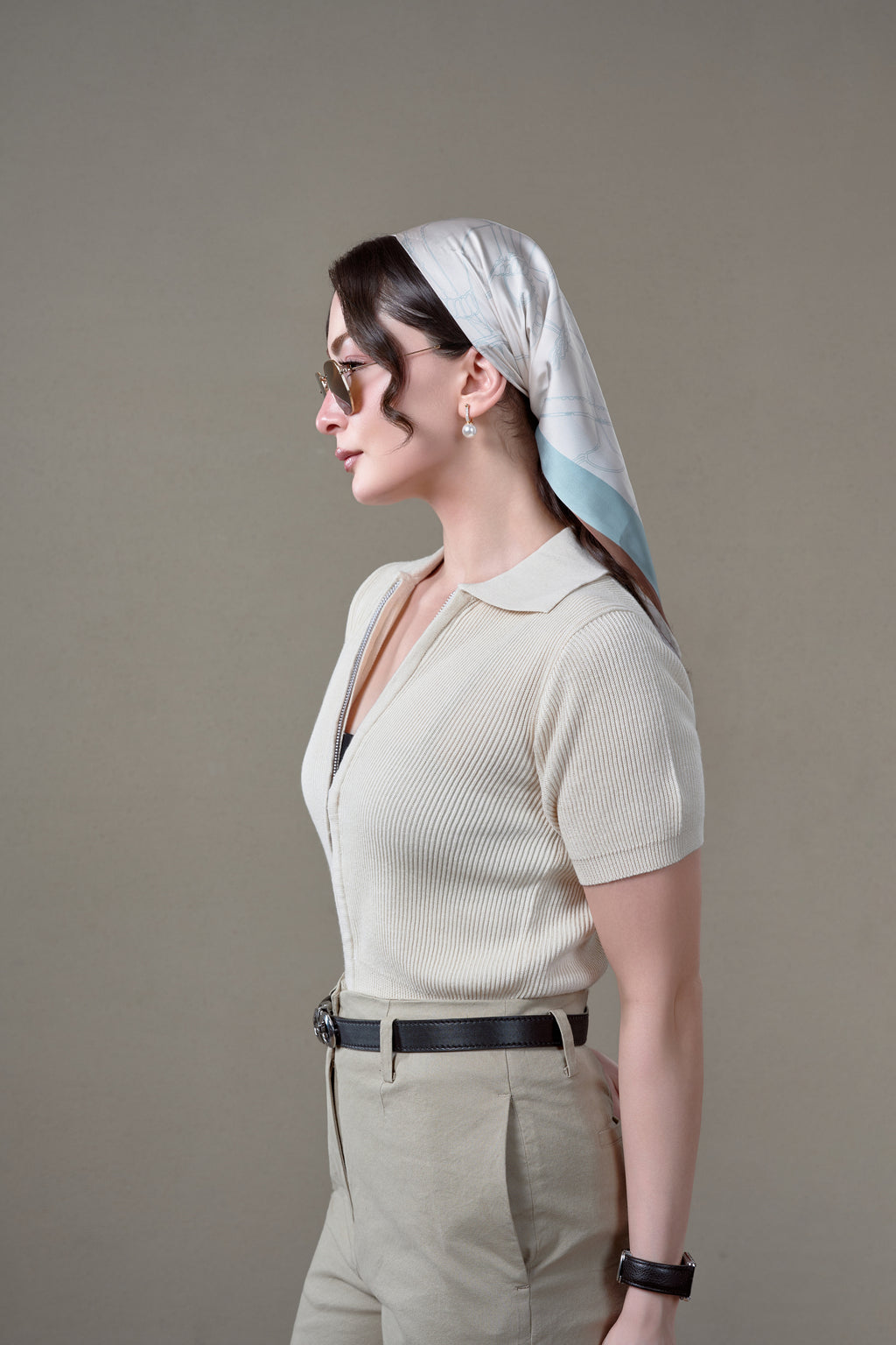 THE BELLAGIO ZIPPÉ CARDIGAN - Cloud Dancer