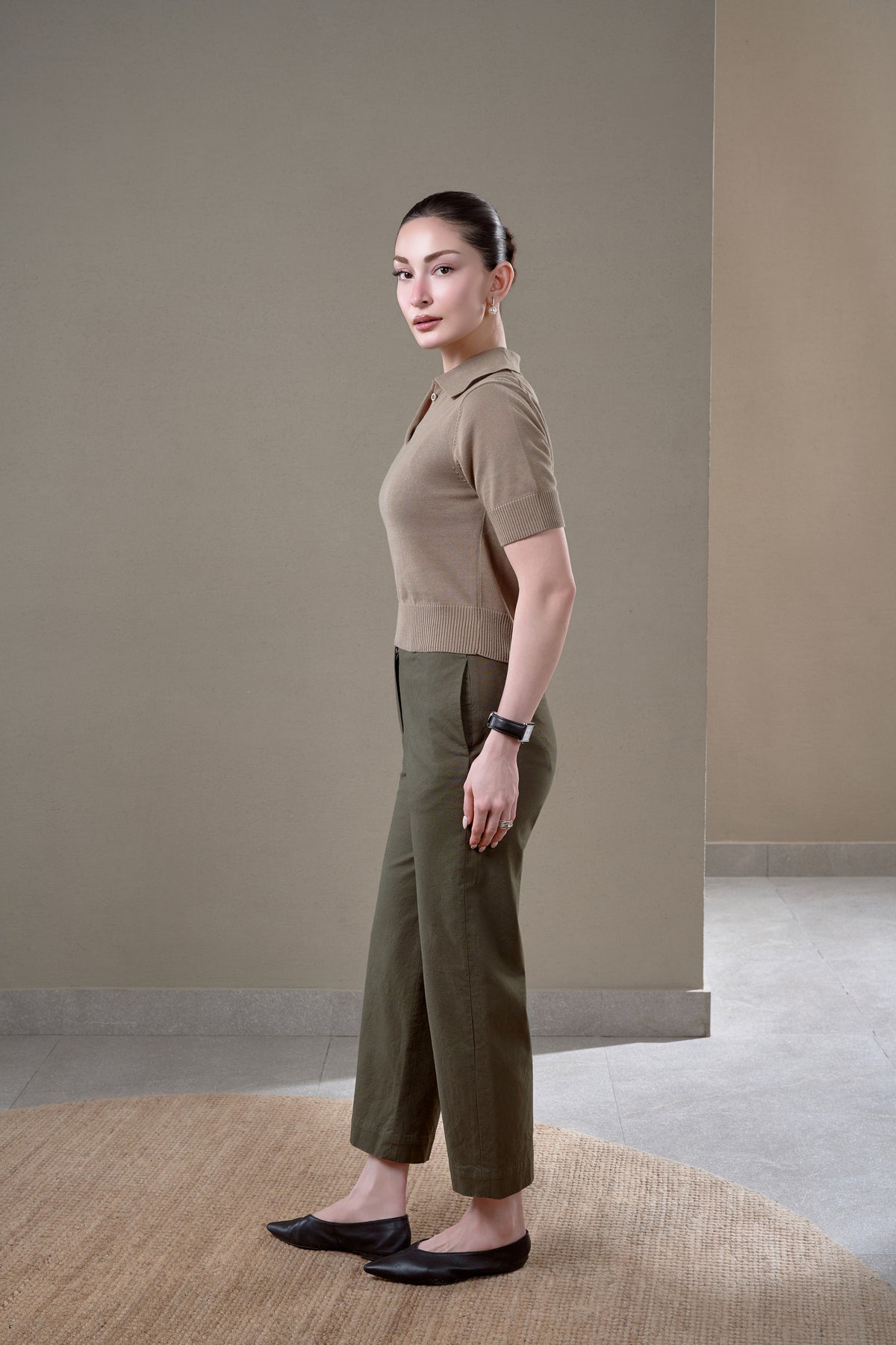 THE GUINEVÈRE POLO - Pale Khaki