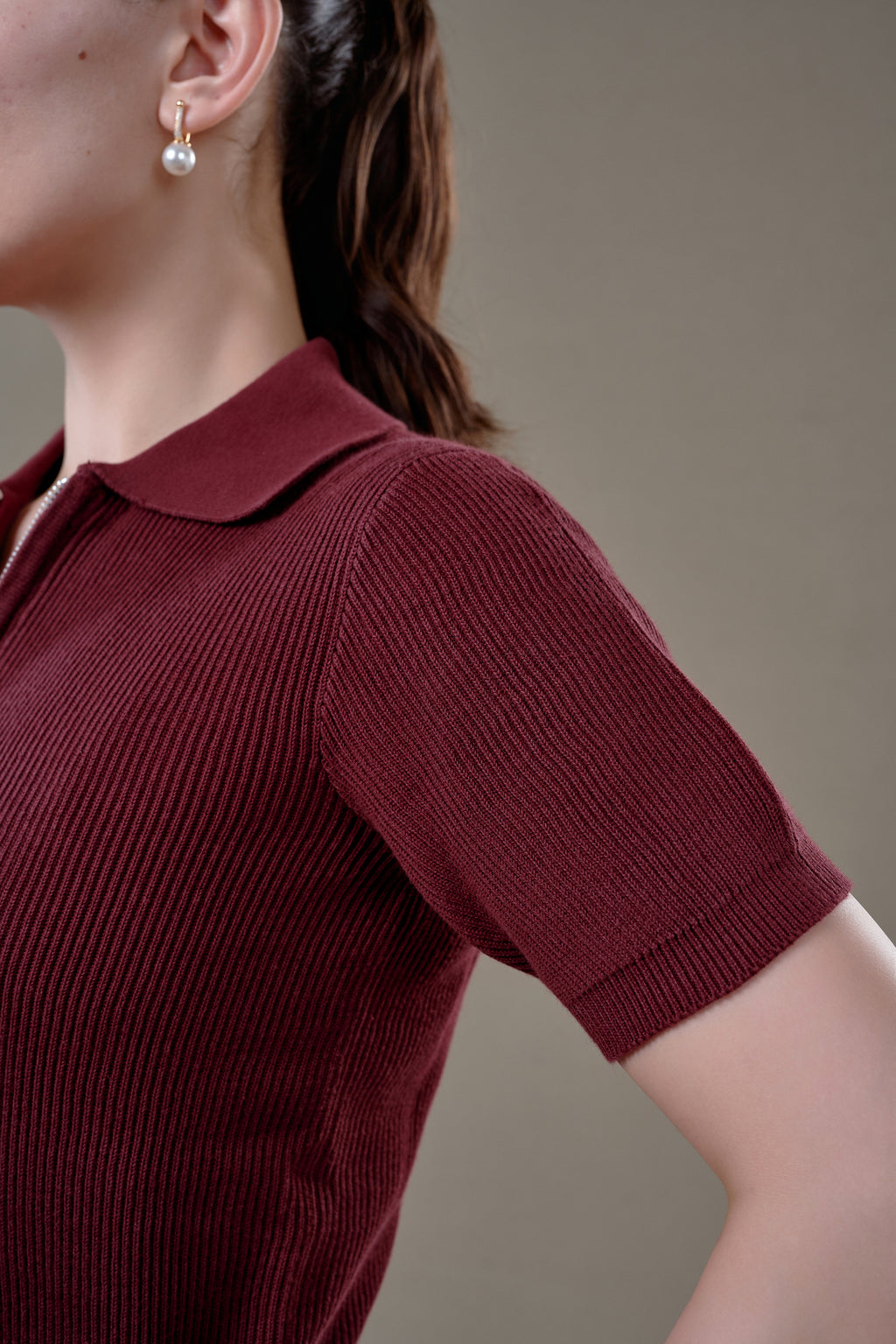 THE BELLAGIO ZIPPÉ CARDIGAN - Chocolate Truffle