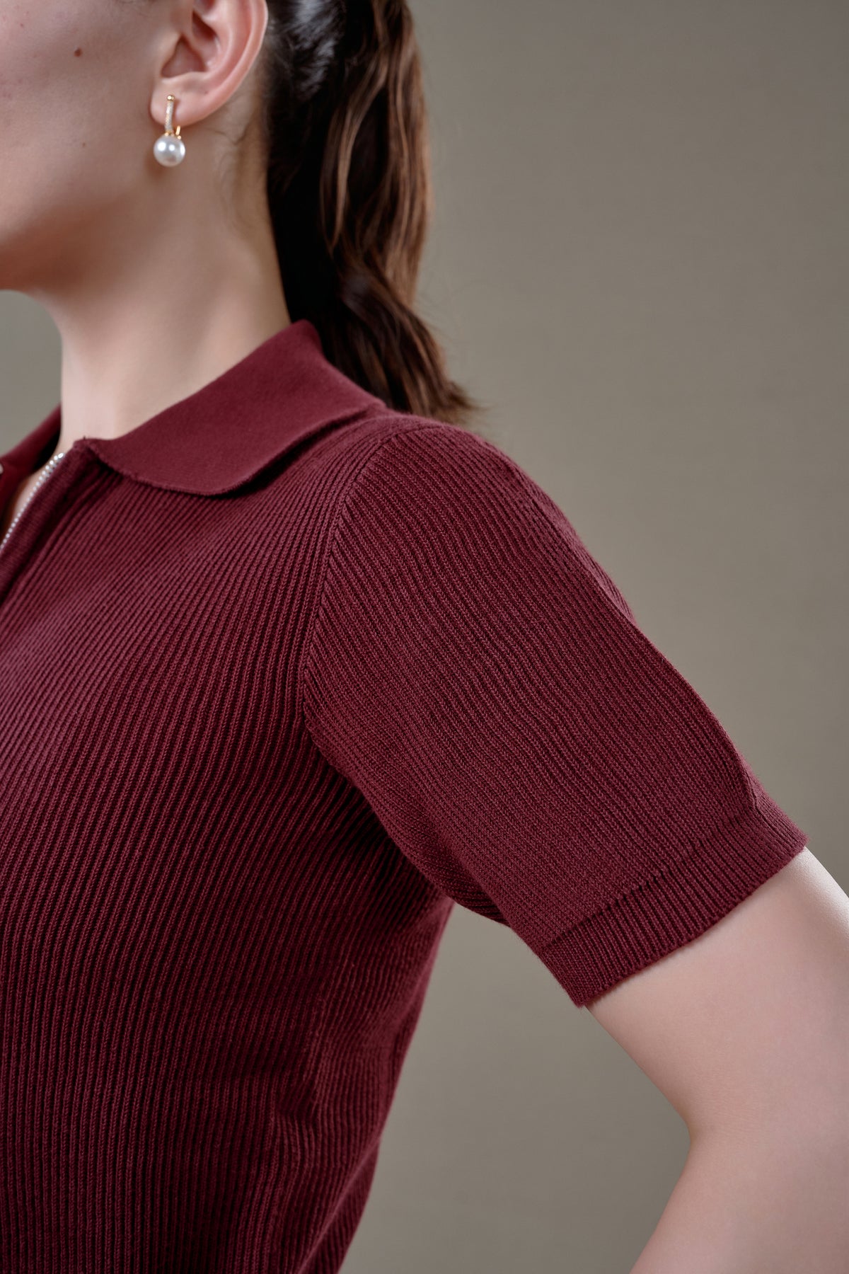 THE BELLAGIO ZIPPÉ CARDIGAN - Chocolate Truffle